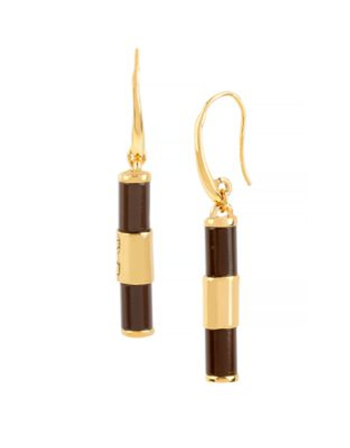 Diane Von Furstenberg Twigs and Links Wood Linear Drop Earring - WOOD