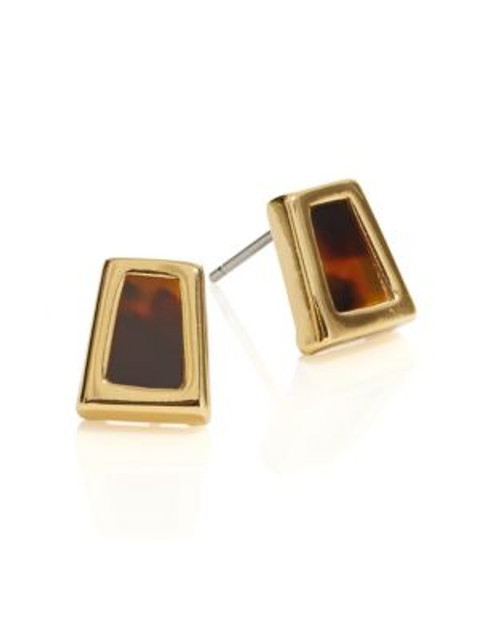 Lauren Ralph Lauren Faux Tortoiseshell Stud Earrings - GOLD