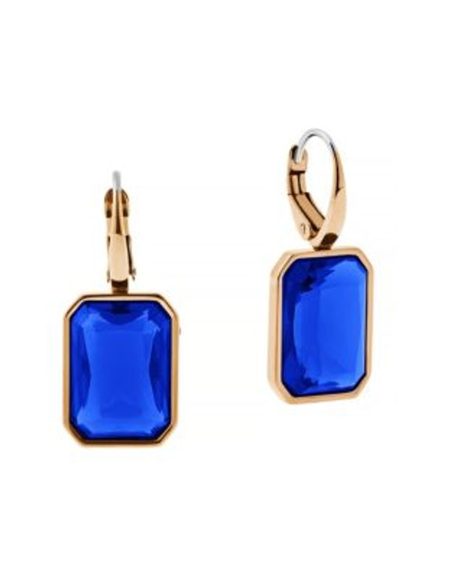 Michael Kors Parisian Jewels Cushion Leverback Earrings - BLUE
