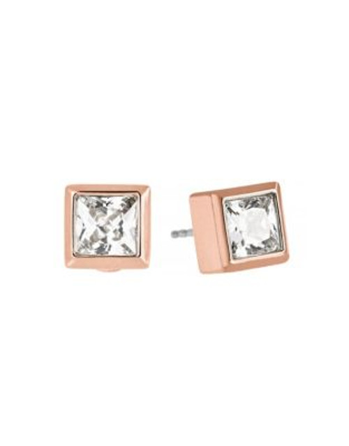 Michael Kors Square Stud Earrings - ROSE GOLD