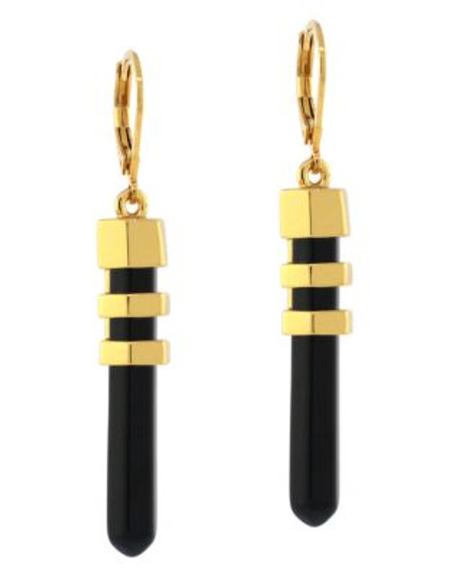 Vince Camuto Linear Bullet Drop Earring - BLACK