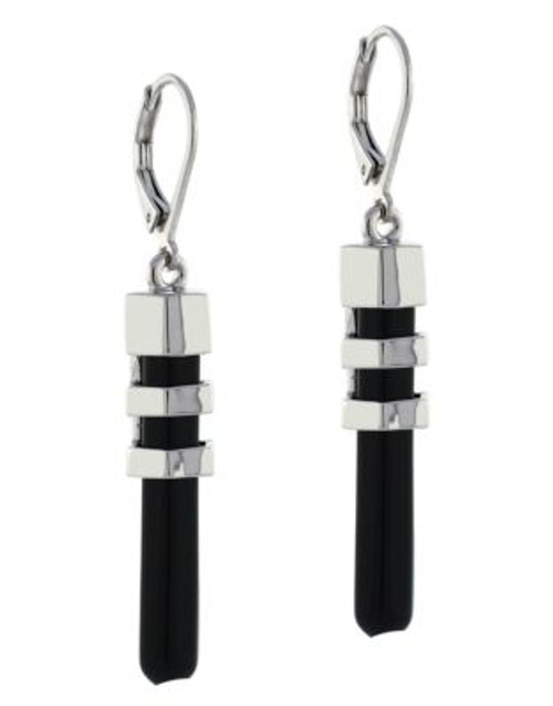 Vince Camuto Linear Bullet Drop Earring - GREY