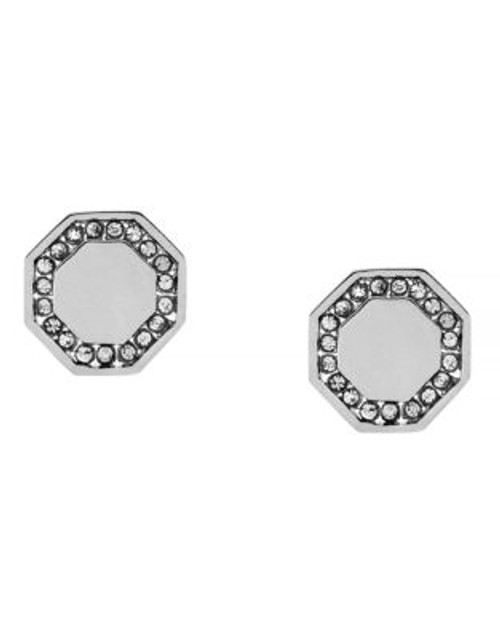 Louise Et Cie Signature Links Double Octagon Stud Earring - SILVER