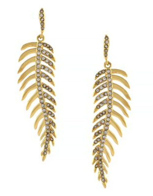 Louise Et Cie Feather Post Drop Earring - GOLD