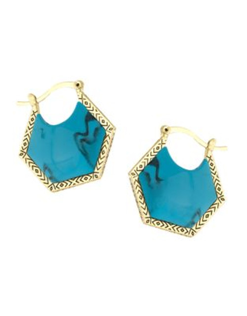 House Of Harlow 1960 Hexes Earrings - TURQUOISE