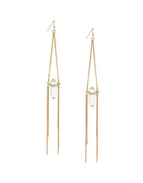 Bcbgeneration Drama Crystal Shard Drop Earrings - ROSE GOLD