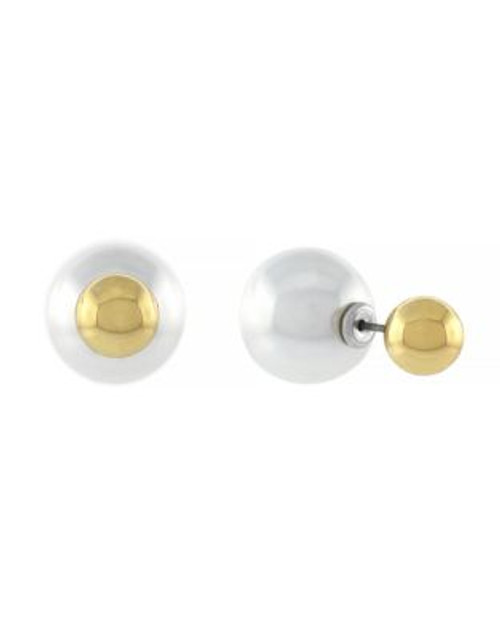 Bcbgeneration Oversized Contrast Ball Earrings - GOLD