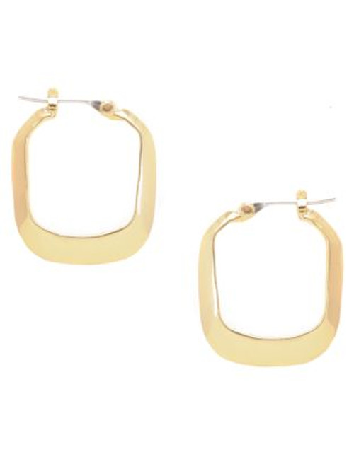 Kenneth Cole New York Small Rectangle Hoop Earring - GOLD