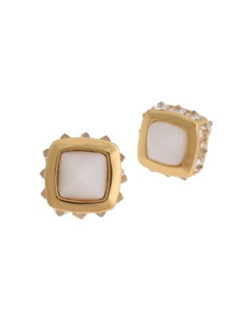 Rachel Zoe Pyramid Stud Set Earrings - GOLD