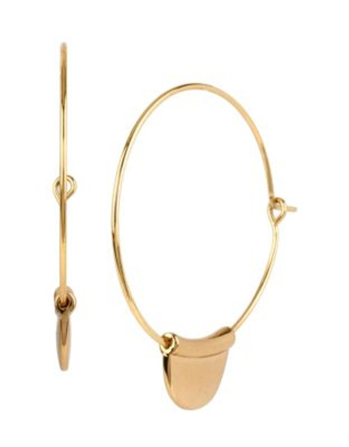 Robert Lee Morris Soho Sculptural Wire Hoop Earrings - BRONZE