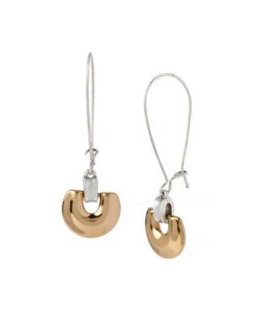 Robert Lee Morris Soho Two-Tone Crescent Drop Earrings - ASSORTED