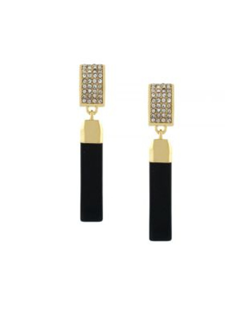 Louise Et Cie Pave Drop Drama Earrings - GOLD