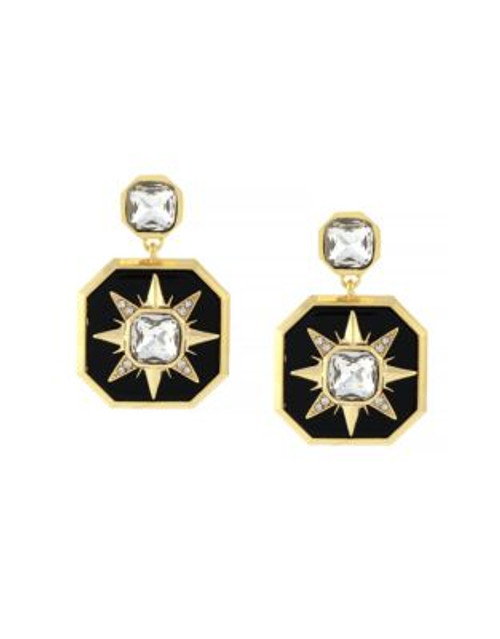 Louise Et Cie Octagonal Starburst Drop Earrings - GOLD