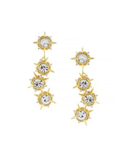 Louise Et Cie Linear Starburst Cluster Earrings - GOLD