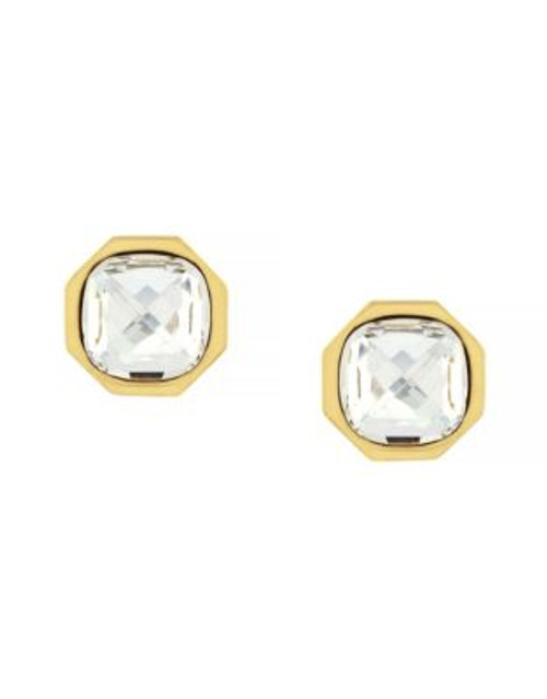 Louise Et Cie Solitaire Stone Stud Earrings - GOLD