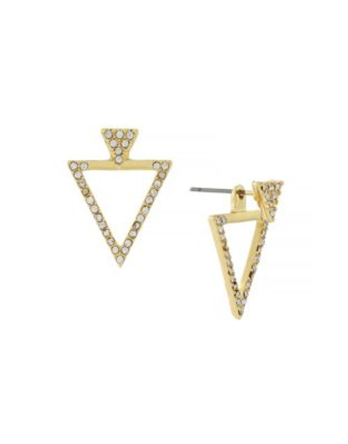 Bcbgeneration Double Triangle Jacket Earrings - GOLD