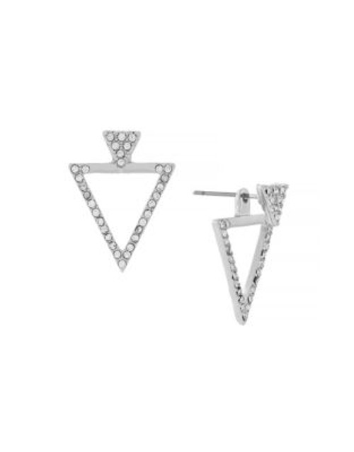 Bcbgeneration Double Triangle Jacket Earrings - SILVER