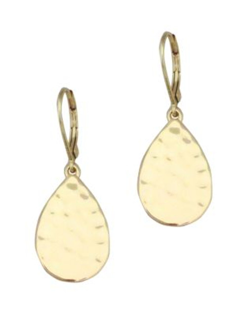 Nine West Gold Tone Metal Teardrop Earring - GOLD