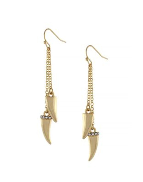 Bcbgeneration Chained To My Heart Horn Linear Earring - GOLD