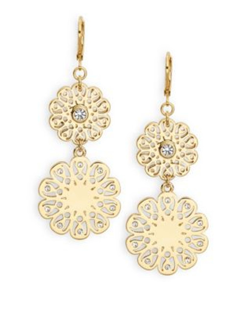 Kate Spade New York Strike Gold Drop Earrings - CLEAR