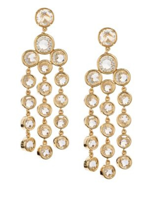 Kate Spade New York Subtle Shimmer Metal-Plated Chandelier Earrings - CLEAR