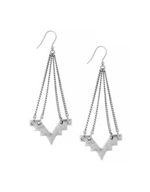 Lucky Brand Geometric Chandelier Earrings - SILVER