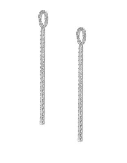 Guess Knotted Chain Earrings - SILVER