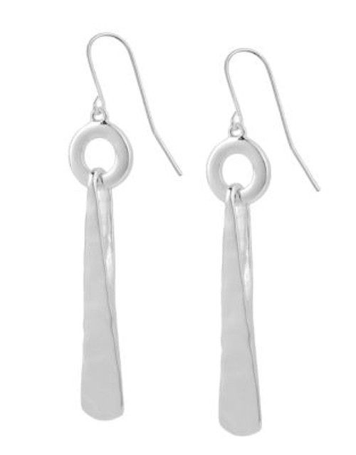 Robert Lee Morris Soho Silver Circle and Triangle Drop Earring - SILVER