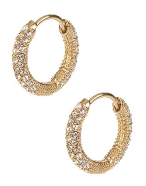 Nadri Small Pave Huggie Hoop Earring - GOLD