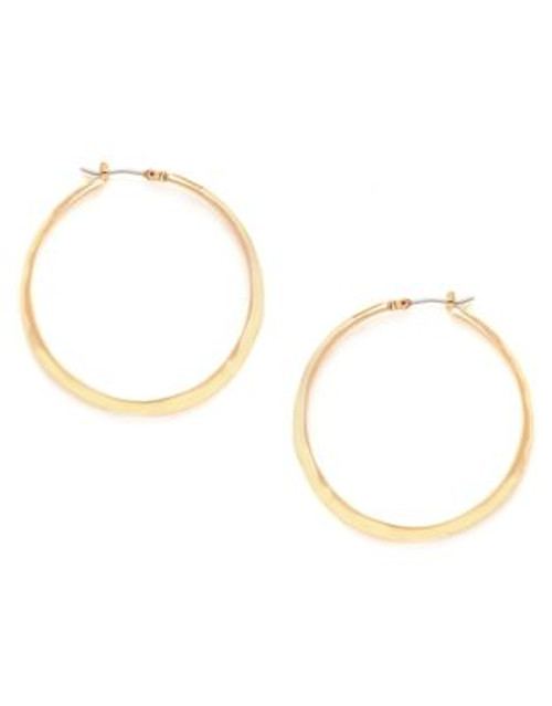 Kenneth Cole New York Textured Hoop Earring - GOLD