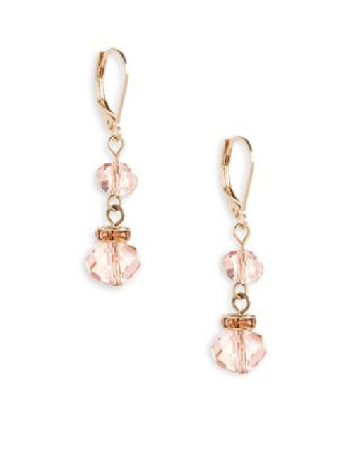 Nine West Garden Party Small Double Drop Earring - CORAL