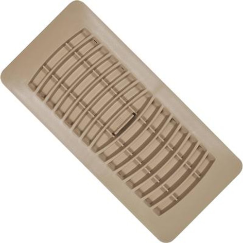 4x10 Taupe Plastic Floor Register