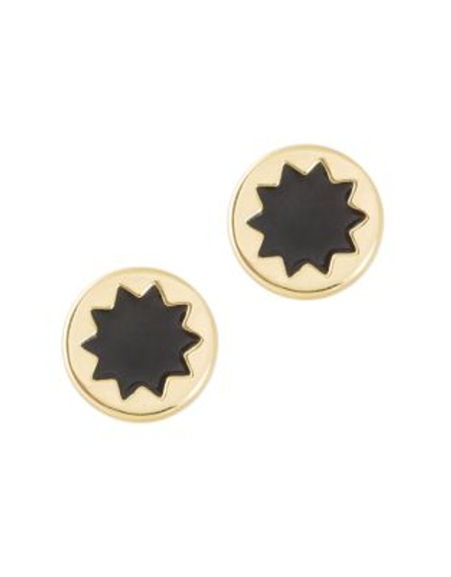 House Of Harlow 1960 Sunburst Stud Earrings - BLACK/GOLD