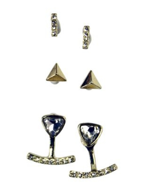 Nine West Three-Pack Mixed Stud Earrings - GOLD