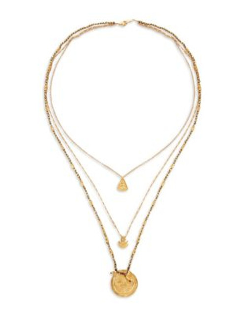 Chan Luu Layered Medallion Necklace - GOLD