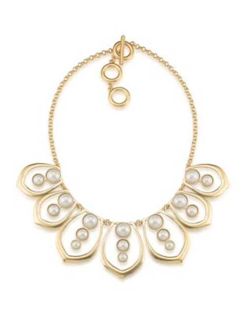 Carolee Oyster Bay Frontal Drop Necklace - GOLD