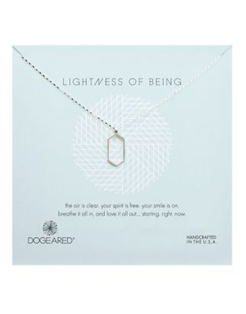 Dogeared Hexagon Necklace - SILVER