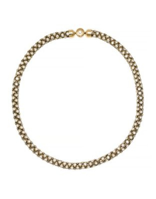 Michael Kors Park Avenue Round Mesh Necklace - GOLD