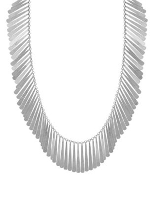 Lucky Brand Feather Necklace - SILVER