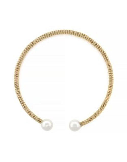 Bcbgeneration Open Wheat Chain Collar Necklace - GOLD