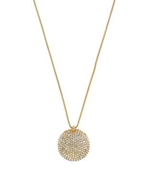 Vince Camuto Pave Ball Locket Necklace - GOLD