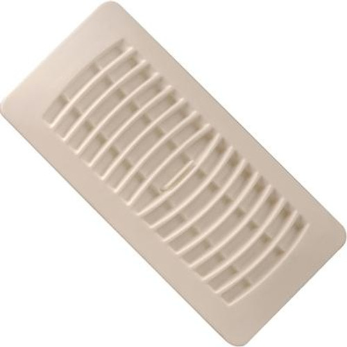 4x10 Ivory Plastic Floor Register