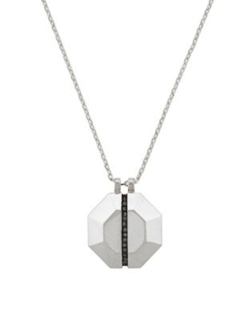 Louise Et Cie Pave Octagon Pendant - SILVER