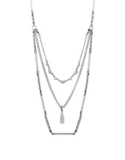 Lucky Brand Multi-Layer Chain Necklace - SILVER