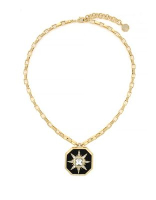 Louise Et Cie Octagonal Starburst Pendant Necklace - GOLD