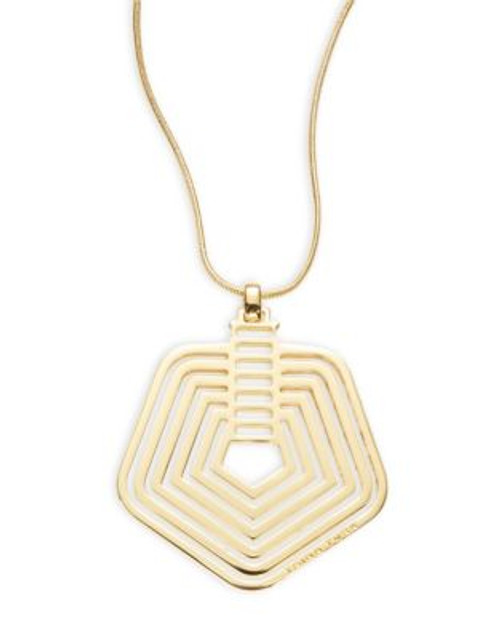 Trina Turk Otagonal Pendant Necklace - GOLD