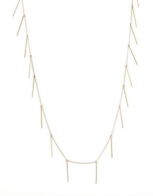 Trina Turk Stick Scattered Station Necklace - GOLD