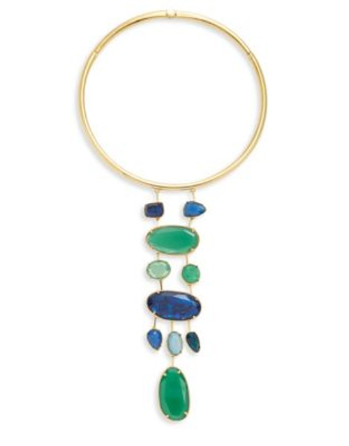 Lauren Ralph Lauren Neckwire Multi-Stone Statement Necklace - MULTI