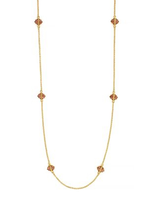 Louise Et Cie Indian Summer Collection Long Illusion Necklace - BROWN