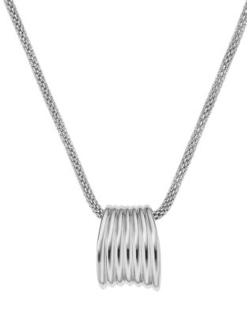 Skagen Denmark Ditte Silver Tone Pendant Necklace - SILVER